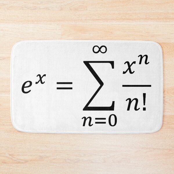 Item preview, exponential definition using series, calculus and math designed and sold by NoetherSym.