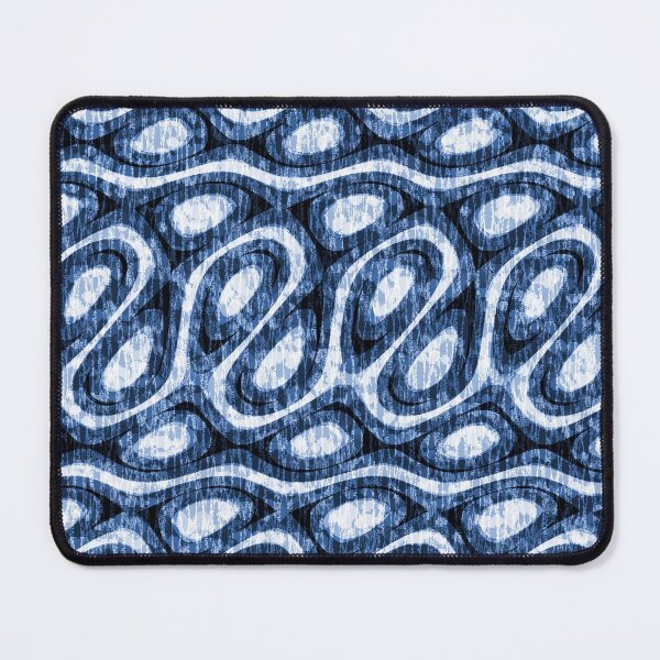 Item preview, Ebbs and Flows - Indigo Blue Abstract Ocean Waves designed and sold by TextileInstinct.