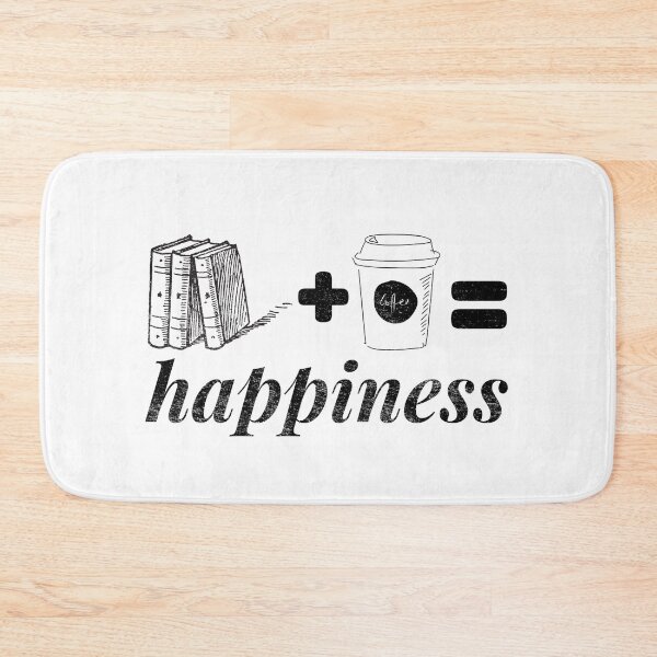 Item preview, Books Coffee Happiness - black designed and sold by dbyjane.