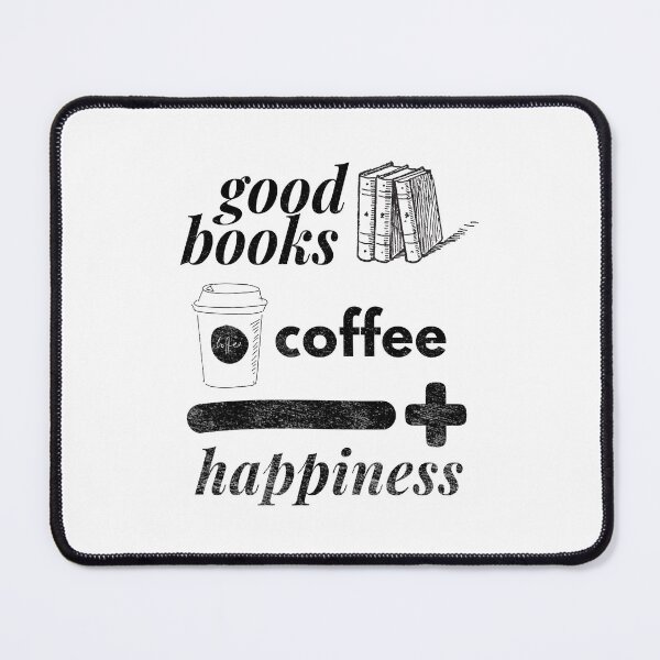 Item preview, Books Coffee Happiness - black designed and sold by dbyjane.