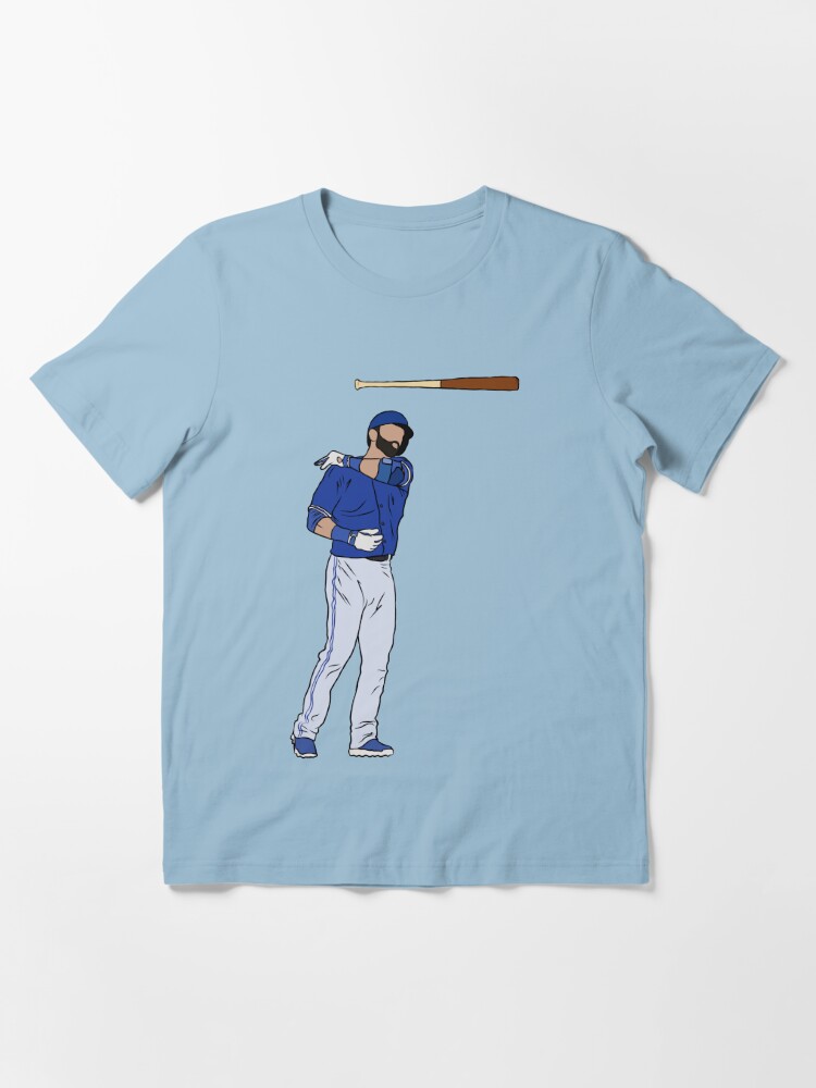 The Bautista Bat Flip, Hoodie / Small - T-Shirt - Blue - Sports Fan Gear | breakingt