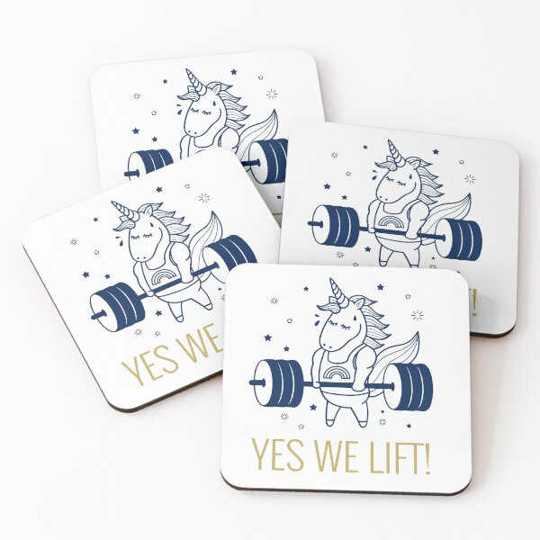 Artikelvorschau, Yes We Lift - Unicorn Fitness-Gewichte entworfen und verkauft von CreatedbyJR.
