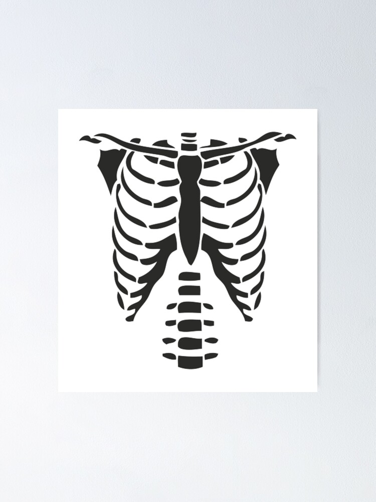 Skeleton ribcage Halloween Greeting Card by tarek25