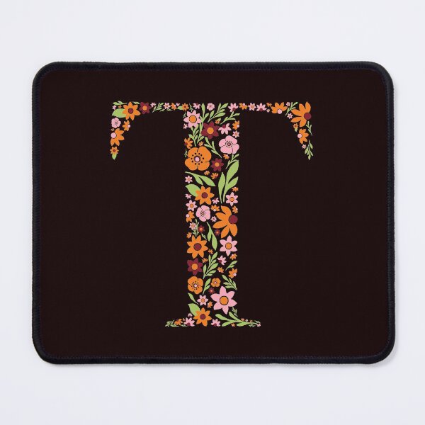 Item preview, Retro Floral Letter T designed and sold by zeljkica.