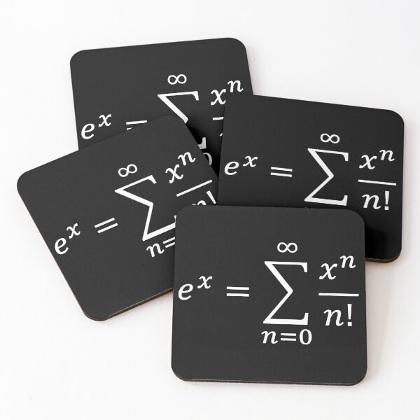 Item preview, exponential definition using series, calculus and math designed and sold by NoetherSym.