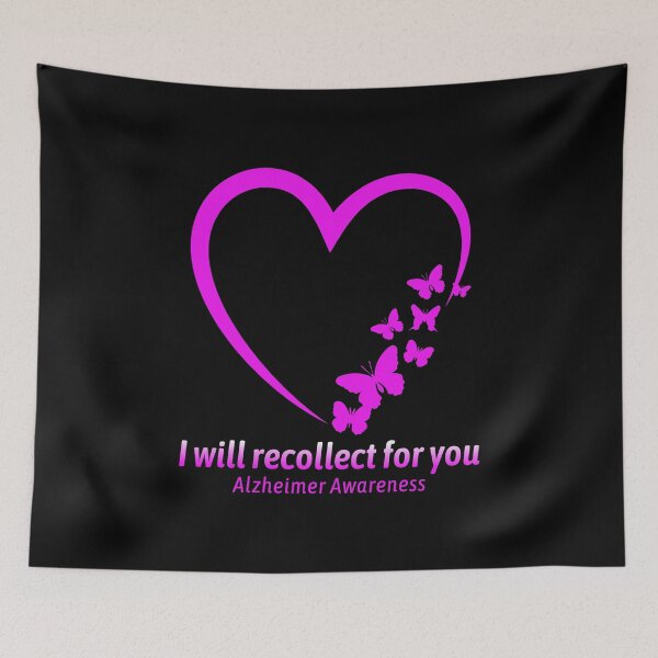 Item preview, Alzheimer's Awareness Butterfly Purple Heart designed and sold by CuteDesigns1.