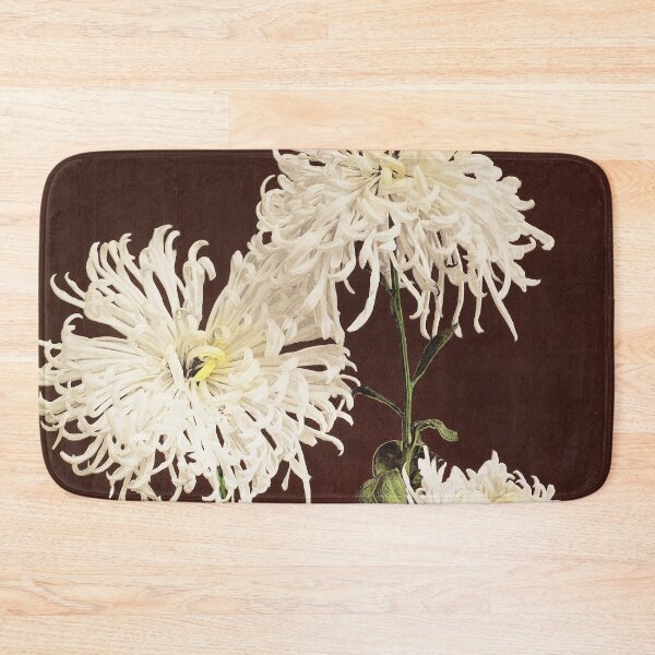 Item preview, Retro Japanese Flower Three Yellow Chrysanthemums (1896) by Ogawa Kazumasa designed and sold by Designedbysm.