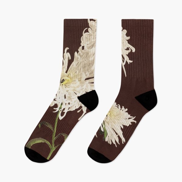 Item preview, Retro Japanese Flower Three Yellow Chrysanthemums (1896) by Ogawa Kazumasa designed and sold by Designedbysm.
