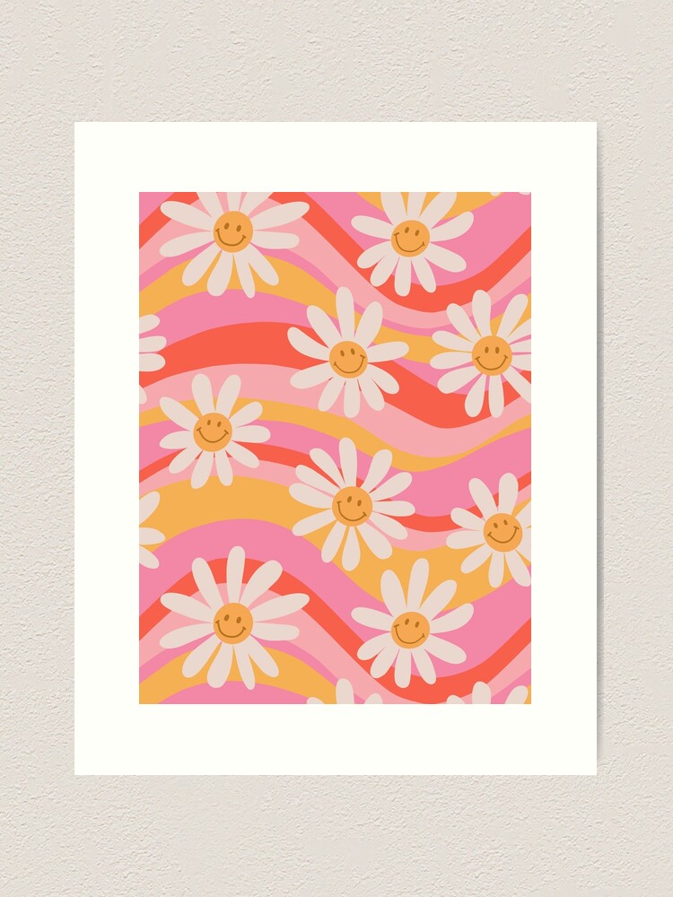 Alternate view of Wavy Daisies Art Print