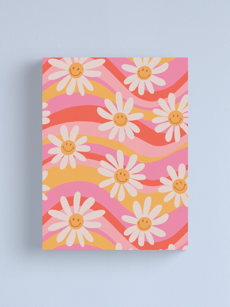 Alternate view of Wavy Daisies Canvas Print