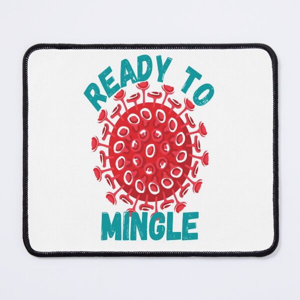 Item preview, READY TO MINGLE FUNNY VIRUS MEDICAL LABORATORY SCIENTIST designed and sold by Hippiesole.