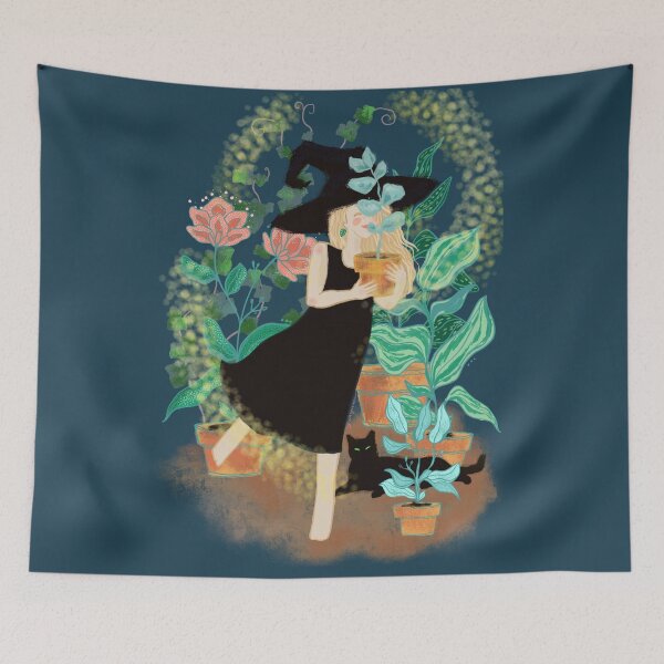 Item preview, Plant lover witch designed and sold by orangerinka.