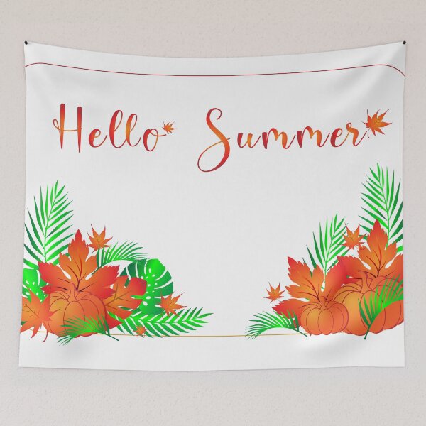 Item preview, Hello summer leaf and pumpkin designed and sold by ZieProject.