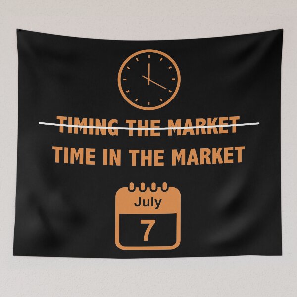 Item preview, Time in the market investment strategy compound growth design designed and sold by CreatedbyJR.