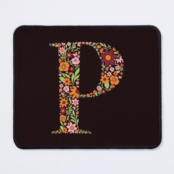Item preview, Retro Floral Letter  P designed and sold by zeljkica.