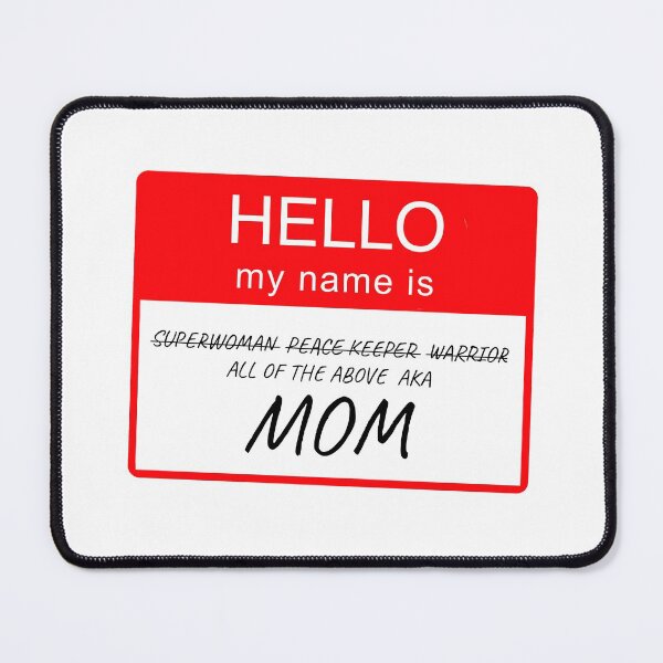 Item preview, Hello My Name is Mom Name Tag Custom Personalised Design  designed and sold by CreatedbyJR.