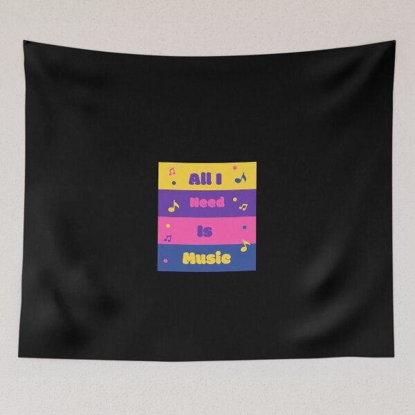 Item preview,  Aesthetic Cool Design-All I Need Is Music  designed and sold by yourcherryguy.