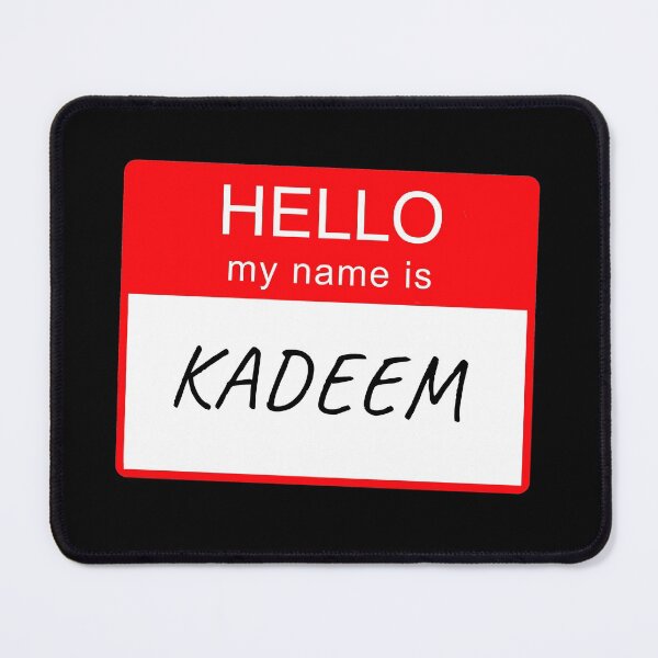 Item preview, Hello My Name is Kadeem Name Tag Custom Personalised Design  designed and sold by CreatedbyJR.