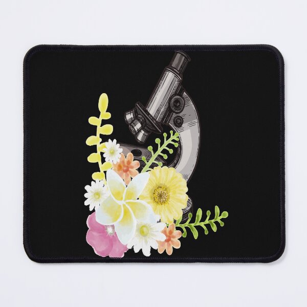 Item preview, PASTEL WATERCOLOR FLOWER FRAME SKETCH MICROSCOPE SCIENCE LABORATORY designed and sold by Hippiesole.
