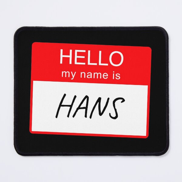 Item preview, Hello My Name is Hans Name Tag Custom Personalised Design  designed and sold by CreatedbyJR.
