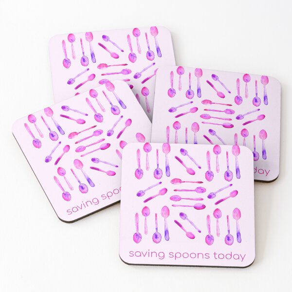 Item preview, Saving Spoons Today (Pink) designed and sold by KelseyLovelle.