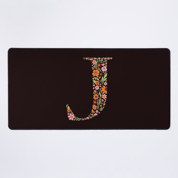 Item preview, Retro Floral Letter J designed and sold by zeljkica.
