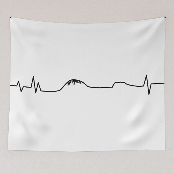 Item preview, Kilimanjaro heartbeat black designed and sold by Firikokoz.