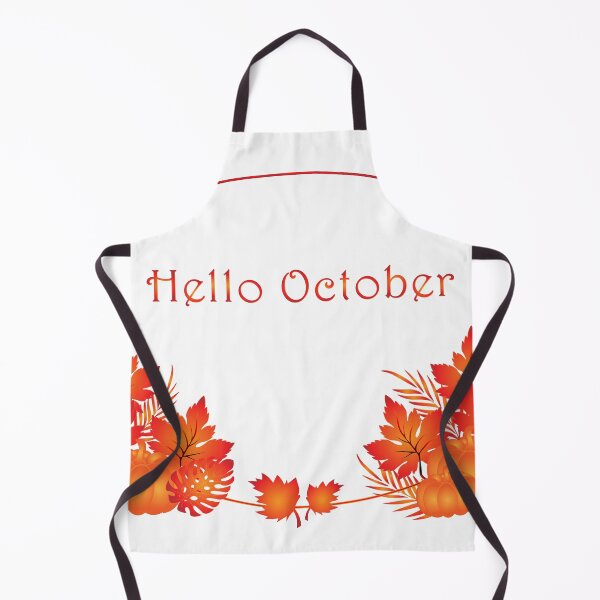 Item preview, Hello October autumn season pillow designed and sold by ZieProject.
