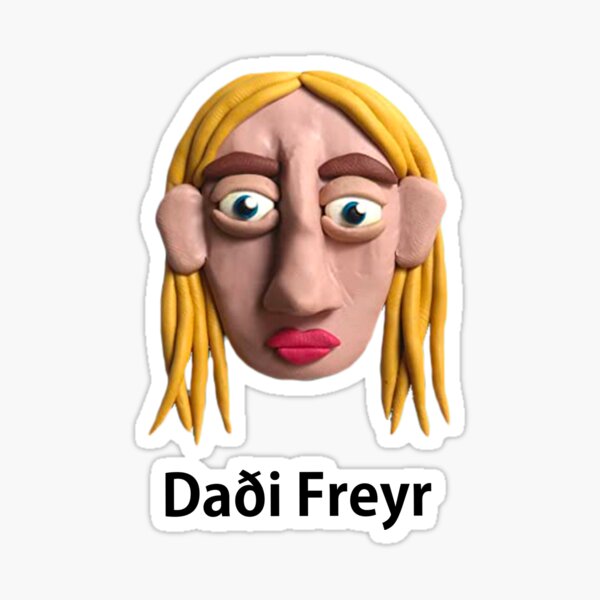 Daði Freyr Think About Thing Sticker