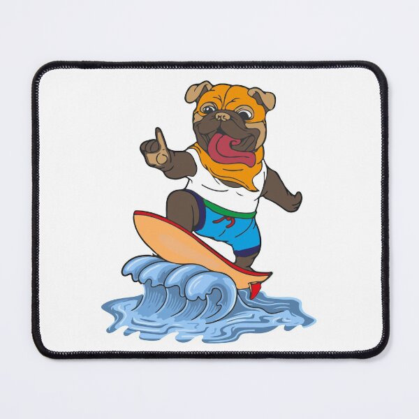 Item preview, Dog On Surfboard - pug version designed and sold by bahicharafe.