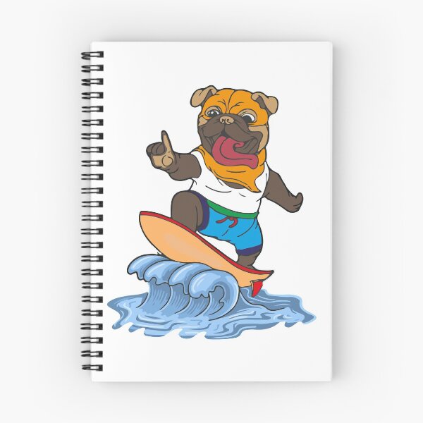 Item preview, Dog On Surfboard - pug version designed and sold by bahicharafe.