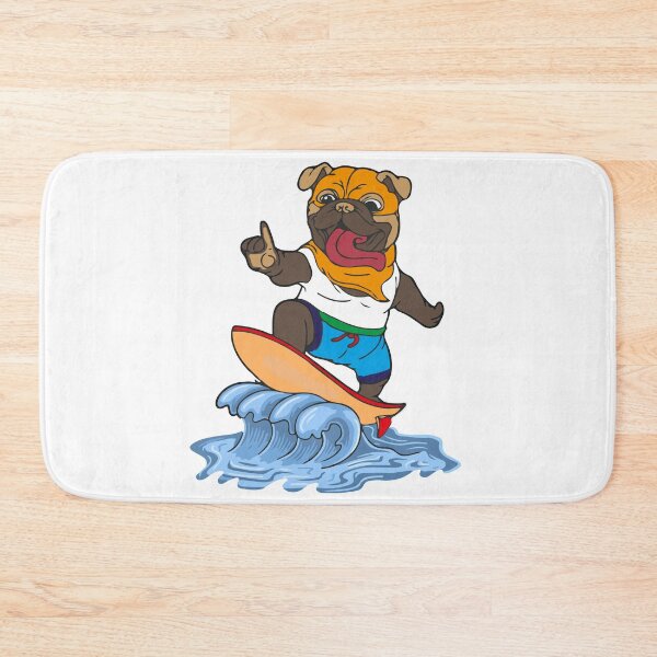 Item preview, Dog On Surfboard - pug version designed and sold by bahicharafe.