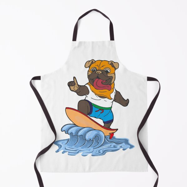 Item preview, Dog On Surfboard - pug version designed and sold by bahicharafe.
