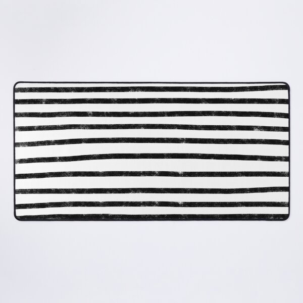 Item preview, Minimalist Hand Drawn Stripes Pattern (black/white) designed and sold by Design Minds Boutique.