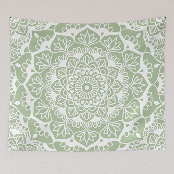Item preview, Sage Green Mandala designed and sold by Julie Erin Designs.