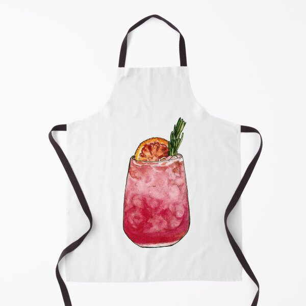 Item preview, Pink Summer Drink with Orange Slice - Watercolor designed and sold by AquarellChill.