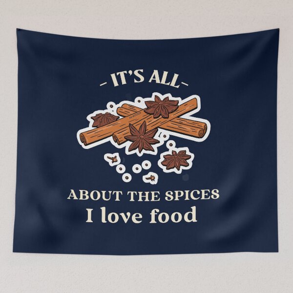 Item preview, It's All About The Spices - I Love Food designed and sold by NoTimeToWaste.