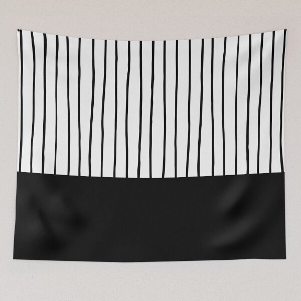 Item preview, sriped Half White and Black designed and sold by Seatzy.