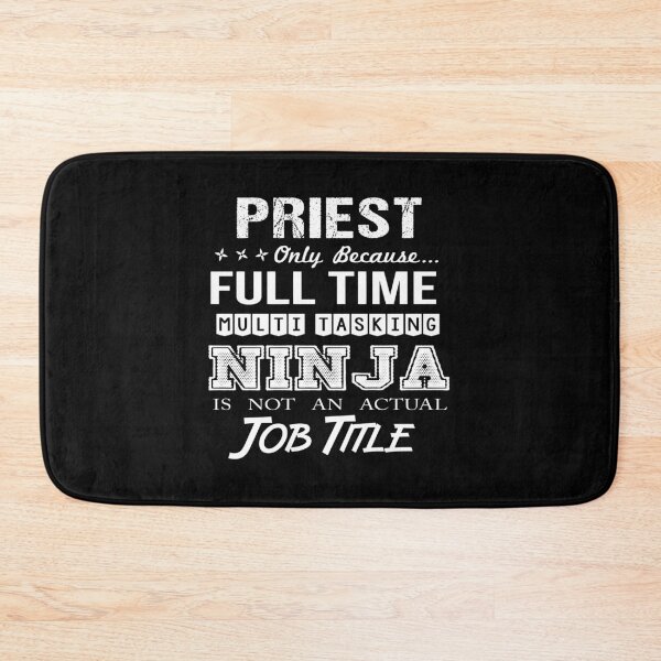 Item preview, Priest T Shirt - Multitasking Ninja Job Gift Item Tee designed and sold by isachsenan.