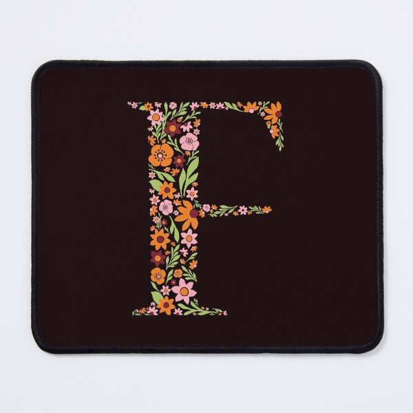 Item preview, Retro Floral Letter  F designed and sold by zeljkica.