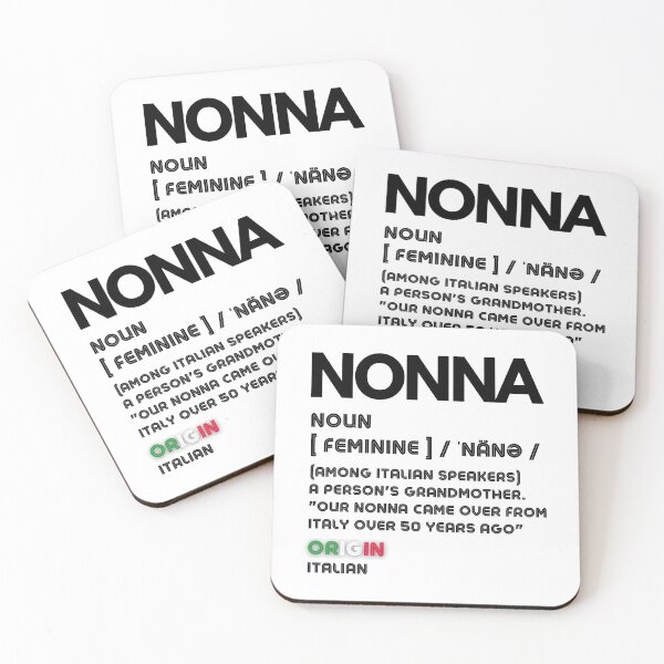 Item preview, Nonna Definition (Italian for Grandmother) Black designed and sold by OutofFocusShop.