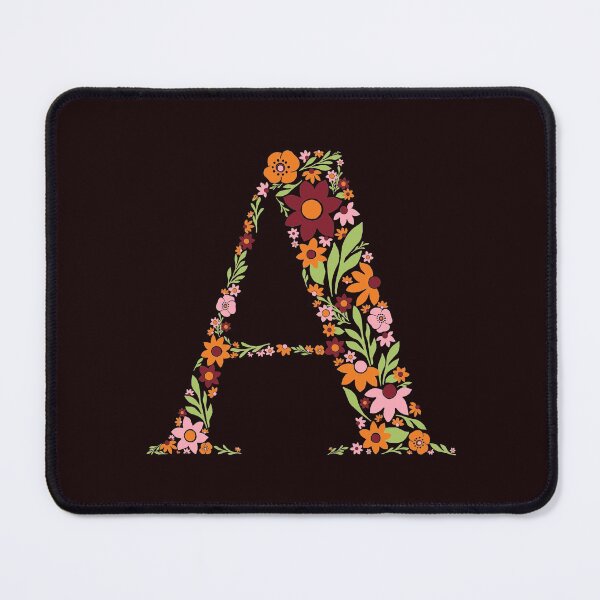 Item preview, Retro Floral Letter A designed and sold by zeljkica.