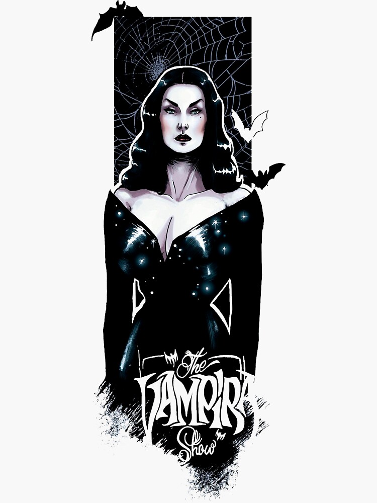 Vampira The Best Vampire Sticker For Sale By Narimanart Redbubble 7913