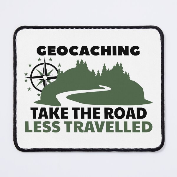 Item preview, Geocaching take the road less travelled designed and sold by portrait4you.
