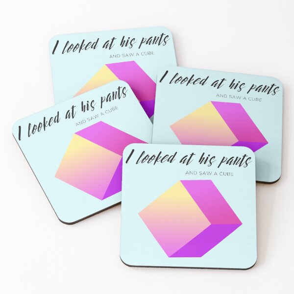 Item preview, His Pants Had a Cube - Weird Funny Bad Translation designed and sold by raspberry-tea.