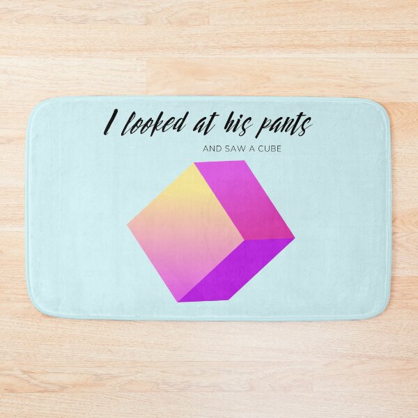 Item preview, His Pants Had a Cube - Weird Funny Bad Translation designed and sold by raspberry-tea.