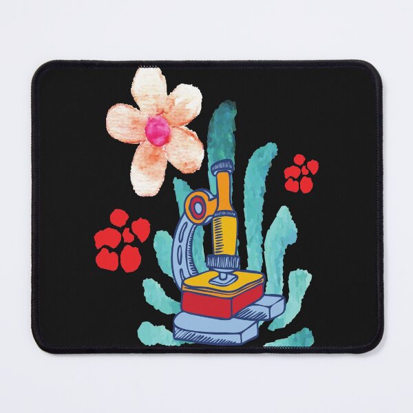 Item preview, WATERCOLOR FLOWERS HAND DRAWN MICROSCOPE SCIENCE LABORATORY designed and sold by Hippiesole.