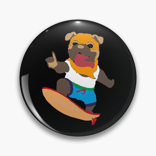 Item preview, Dog On Surfboard - pug version designed and sold by bahicharafe.