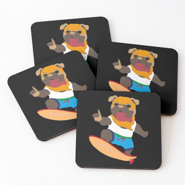 Item preview, Dog On Surfboard - pug version designed and sold by bahicharafe.