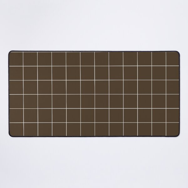 Item preview, Windowpane Check Grid (white/brown) designed and sold by Design Minds Boutique.